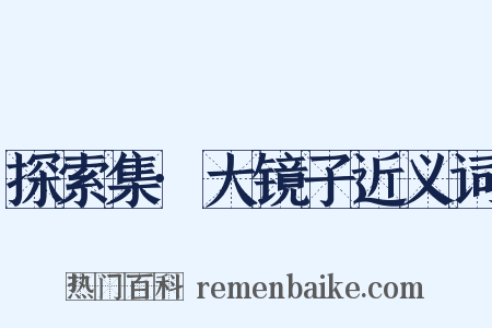 探索集·大镜子近义词是什么意思的图片